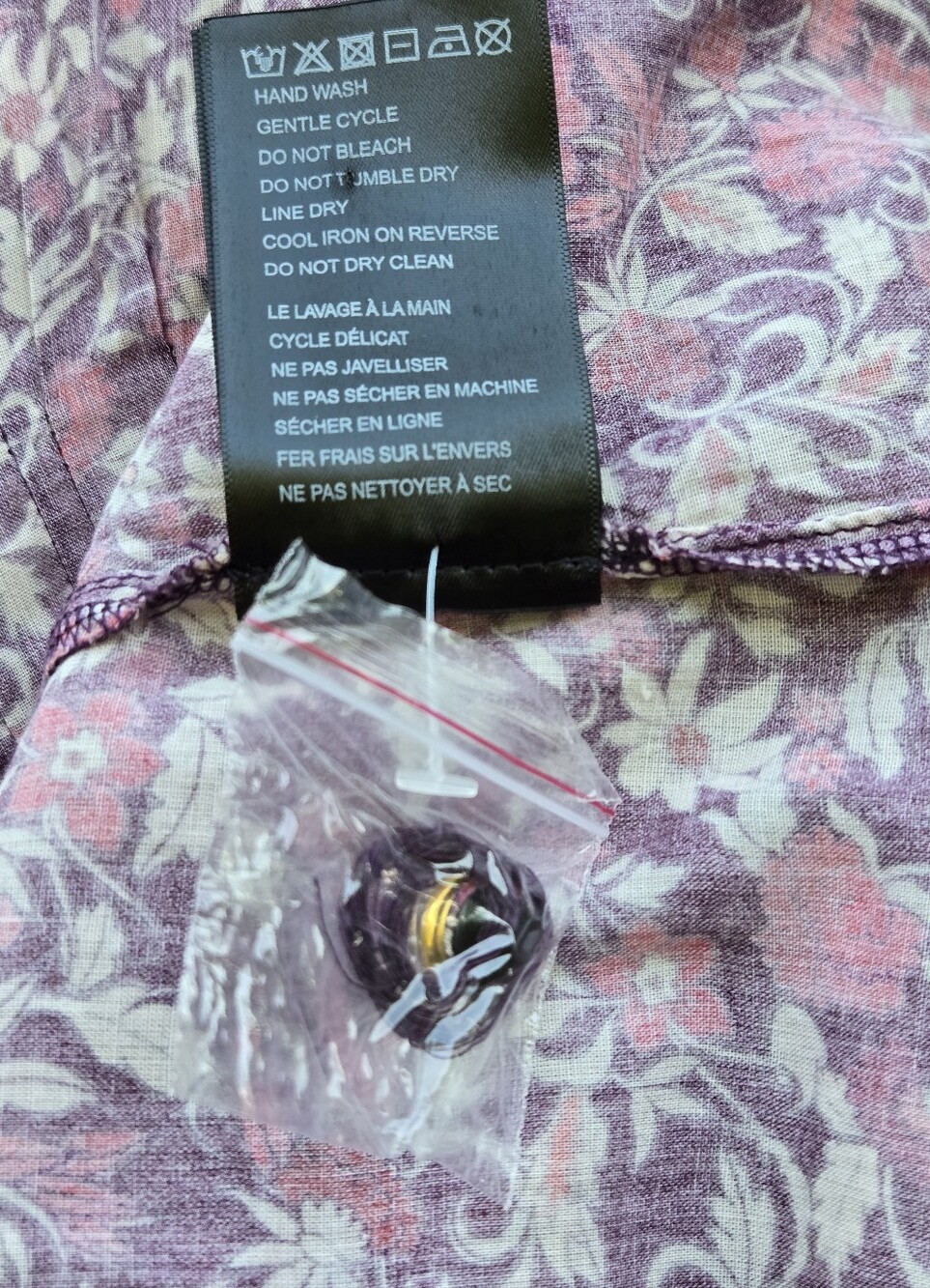 NWT Farm Rio Chelsea Garden Purple Floral Cotton Lace Blouse Size M - Picture 11 of 12